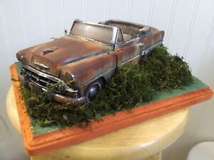 1/18 Diecast Abandoned 1953 Chevy Weathered Rusted Junkyard Barn Find Diorama !