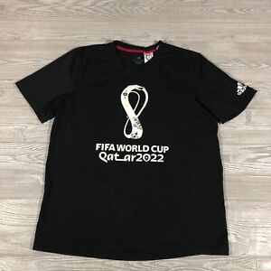 Adidas Shirt Adult L  Black 2022 Qatar World Cup Soccer Football Futbol 4235
