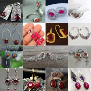925 Silver Cubic Zircon Ear Hook Earrings Women Wedding Dangle Drop Boho Jewelry
