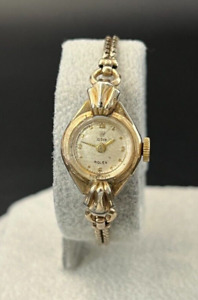 Rare Antique Tudor Rolex Ladies Cocktail Watch, Gold-filled, Runs with Issues