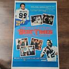 The Best Of Times Original Video Store Poster 40x26 Robin Williams Kurt Russell