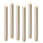 Luminara Flickering Flameless Tapered Candles Set of 2 4 6 8 Unscented Wax Ivory
