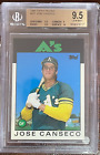 1986 Topps Traded Jose Canseco #20T Bgs 9.5 Gem Mint Rookie Rc