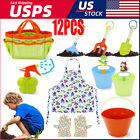 7/14 PCS Kids Gardening Tools Set Toddler Gardening Set Include Tote Bag Rake US