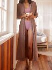 Anthropologie Daily Practice Long Duster Cardigan Lounge Multicolor Pocket