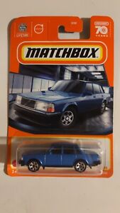 Matchbox 2023 MBX 70 Years Team Volvo 99/100 Blue 1986 Volvo 240