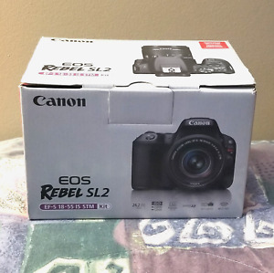 Brand New CANON EOS REBEL SL2 Digital SLR Camera w/18-55MM STM LENS Kit - BLACK