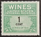 New ListingUS Revenue - Wines & Cordials Tax - Stamp Collection Scott # RE111 - MNG