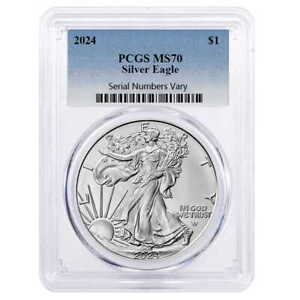 2024 1 oz Silver American Eagle PCGS MS 70