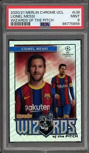 New Listing2020-21 Merlin Chrome UCL Lionel Messi Wizards Of The Pitch PSA 9 Mint #LM