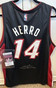 Tyler Herro Signed Black Maimi Heat Fanatics Basketball Jersey JSA COA Autograph