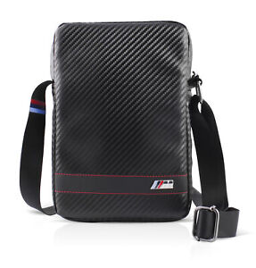BMW M Collection Sling Bag Carbon Effect Design Embossed Logo Black
