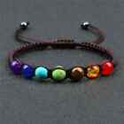 7 Chakra Natural Stone Round Beads Handmade Balance Healing Reiki Bracelet