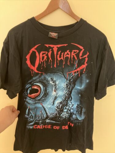 Obituary Cause Of Death Shirt L Death Metal