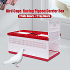 4Door Racing Pigeon Carrier Box Poultry Bird Supply Cage Large Plastic Bird Cage