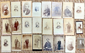 New ListingVintage 1870s-1880s CDV Photo Lot (24) Depicting Men, Mostly San Francisco