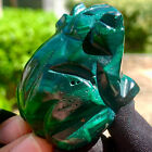 New Listing87G Rare Natural Malachite quartz hand Carved frog Crystal Healing