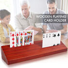 Wooden Playing Card Holder Hands Free for Canasta Poker Parties Game 13.8x3.1''
