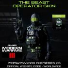 Call of Duty Modern Warfare 3 & 2 The Beast Operator Skin Monster Energy COD MW3