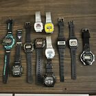 Lot Of 9 Vintage LCD Watches All Are Untested Men’s Unisex Watches Parts Repair