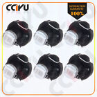 6Pcs T3 Neo Wedge LED Bulb A/C Heater Climate Control Base Lights Lamps Red 8MM