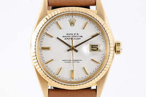 Rolex Datejust 1601 18K Yellow Gold 36mm Men's Watch