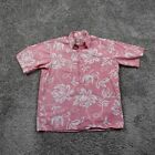 Reyn Spooner Shirt Mens Medium Reverse Print Hawaiian Floral Phil Edwards