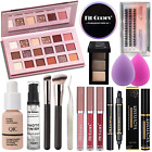 All In One Makeup Essential Starter Kit for Beginners or Pros, 18 Colors Naked E