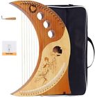19 Strings Lyre Harp Traditional Classic Stringed Instruments with Portable Bag