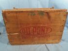 ANTIQUE Dupont 1793-1802 WOOD CRATE Box Gallon Paints&Varnishes 1/2 Gal.Can Size