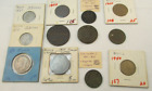 Great Lot of 12 Old Russian Coins Silver Copper 1758 1800s Estate Find Kopeks