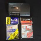 Sony Cassette-Corder TCM-818 Vintage Audio Lot Recording 4 Tapes & Player Device