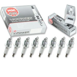 8 pc NGK 4536 XR45 V-Power Spark Plugs for WR9FPZ WR9FPY WR9FCZ WR9FCY fl