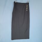 Women's Casual  Skirt Long Straight & Pencil Black Size M
