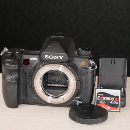 Sony Alpha A850 24.6MP Digital DSLR Camera Body *GOOD/TESTED* Shutter 7,035