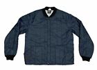 Vintage 70s 80s Sears Work Bomber Jacket Size M Blue 3M Thinsulate Insulated