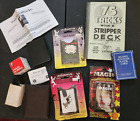 Vintage Magic Tricks Lot Flame Wallet, Marked Deck, Coin Box, Nickels to Dimes