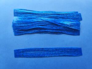 10 silicone Skirt Tab Blue with Blue Glitter T57 Fish Lure Spinnerbait Buzz Bass
