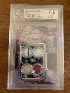 2022 Topps Sterling Jim Thome Sterling Swings Relics auto BAS 8.5 1/5 POP 1!