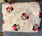 LAMBS & IVY Disney Baby Minnie Mouse Fitted Crib Sheet Bedding Pink White Hearts