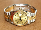 Rolex Oyster Perpetual Datejust SS/18k Men's Champagne Dial Watch 16013 [014WEI]