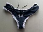 Vtg Victorias Secret Sexy Little Things Thong Silky Satin Panty M New