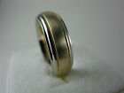 14K White and Yellow Gold Wedding Band Ring size 6