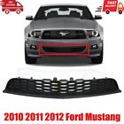 New Fits 2010 2011 2012 Ford Mustang Center Bumper Grille Textured Gray Plastic