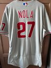New ListingPhillies Aaron Nola 2022 Game Used/Issued Baseball Jersey