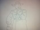 inspector gadget cel drawing production used animation art