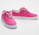Isaac Mizrahi Live! Canvas Sneakers with Gingham Laces