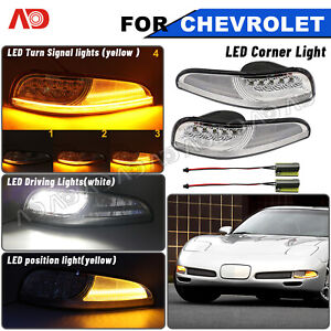 Sequential LED Front Turn Signal Light Corner Lamp For 97-04 Chevy Corvette C5 (For: 1998 Corvette)