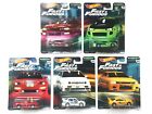 Hot Wheels 2019 Fast & Furious Original Real Rider Complete Set of 5 Normal Set