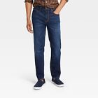 Men's Slim Straight Fit Jeans - Goodfellow & Co Dark
